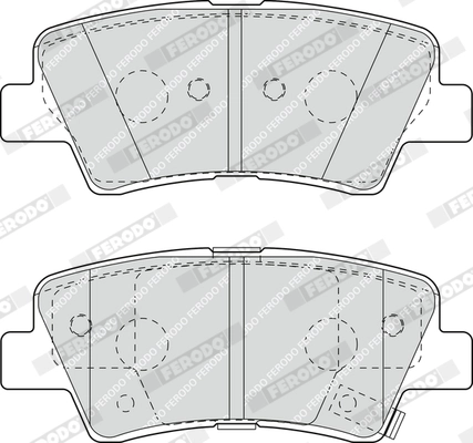 Brake Pad Set, disc brake PREMIER ECO FRICTION FDB4387