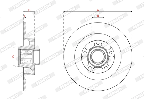 Brake Disc PREMIER DDF2857C-1