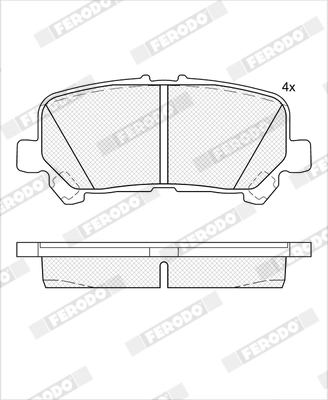 Brake Pad Set, disc brake PREMIER ECO FRICTION FDB5415