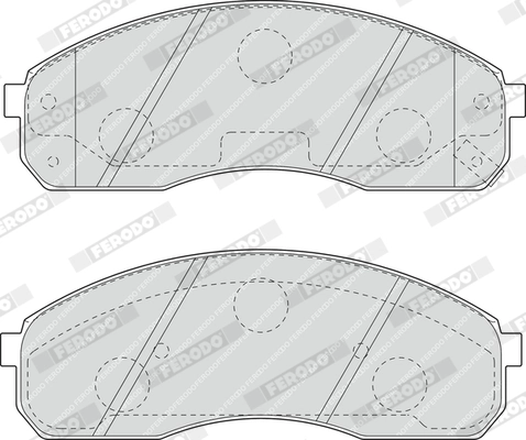 Brake Pad Set, disc brake PREMIER ECO FRICTION FDB1595