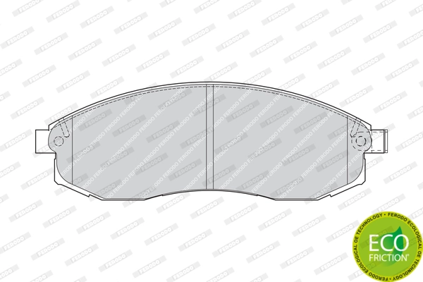 Brake Pad Set, disc brake PREMIER ECO FRICTION FDB1646