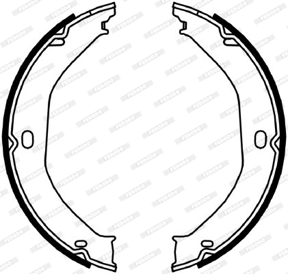 Brake Shoe Set, parking brake PREMIER FSB4057