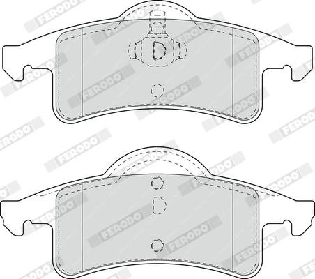 Brake Pad Set, disc brake PREMIER FDB1524