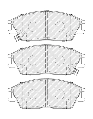 Brake Pad Set, disc brake PREMIER ECO FRICTION FDB4076