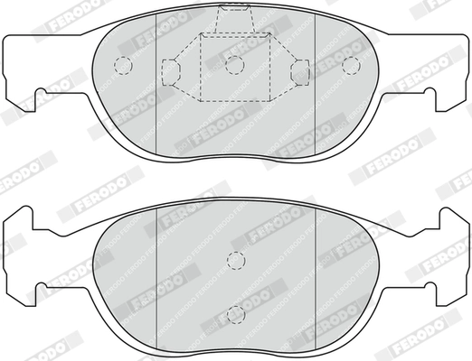 Brake Pad Set, disc brake PREMIER ECO FRICTION FDB1160