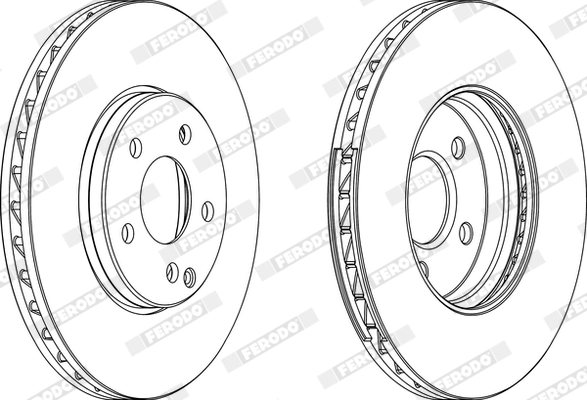 FERODO DDF1638C-1 Brake Disc