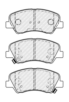 Brake Pad Set, disc brake PREMIER ECO FRICTION FDB4623