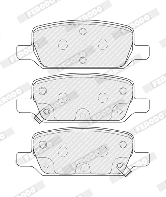 Brake Pad Set, disc brake PREMIER ECO FRICTION FDB5258