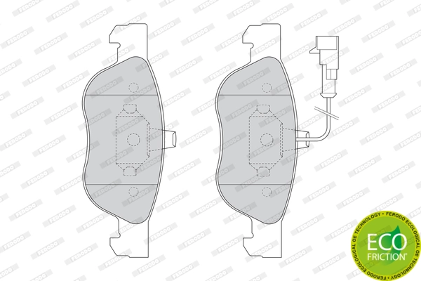 Brake Pad Set, disc brake PREMIER ECO FRICTION FDB1056