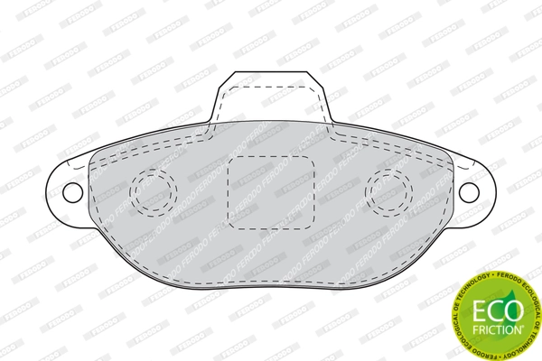Brake Pad Set, disc brake PREMIER ECO FRICTION FDB1630