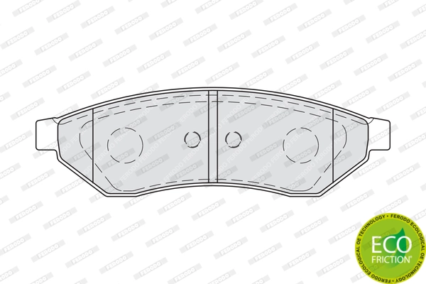 Brake Pad Set, disc brake PREMIER ECO FRICTION FDB1986