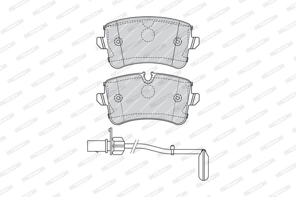 Brake Pad Set, disc brake FUSE+ Technology FDB4393