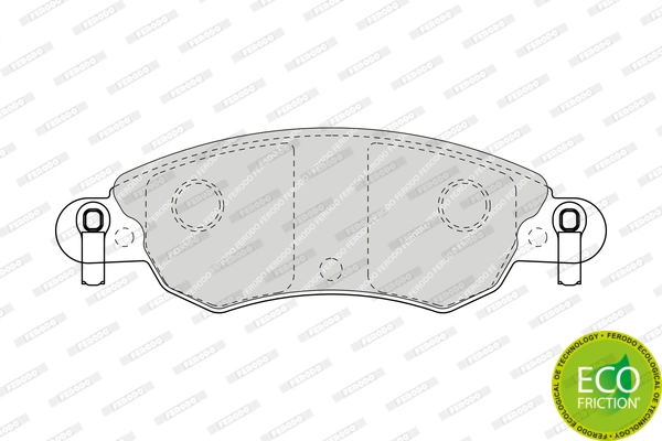 Brake Pad Set, disc brake PREMIER ECO FRICTION FDB1410