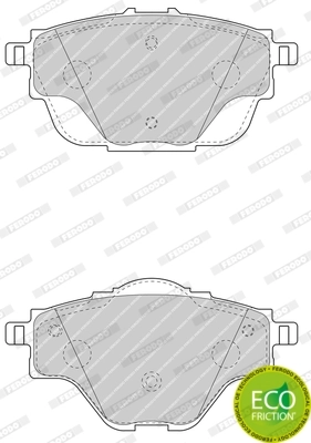Brake Pad Set, disc brake PREMIER ECO FRICTION FDB4766
