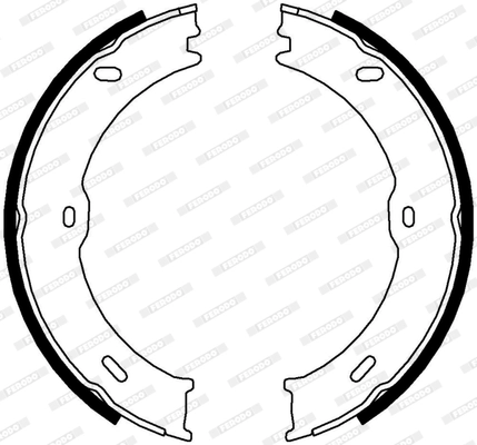 Brake Shoe Set, parking brake PREMIER FSB4001