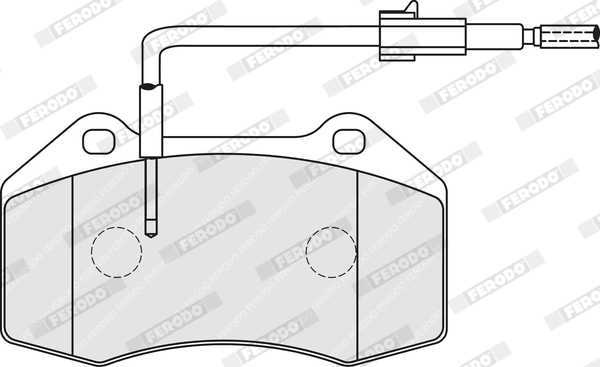 Brake Pad Set, disc brake PREMIER FDB4040