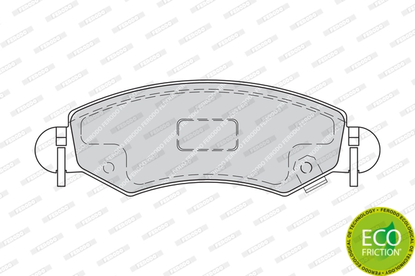 Brake Pad Set, disc brake PREMIER ECO FRICTION FDB1811