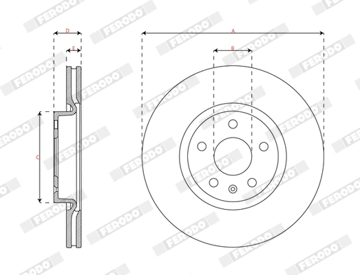 FERODO DDF2702C Brake Disc