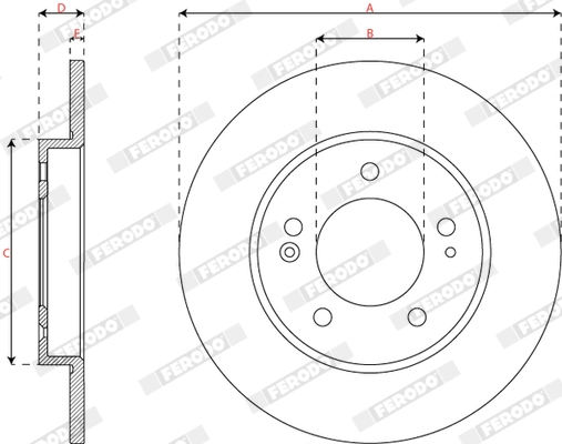 Brake Disc PREMIER DDF2983C