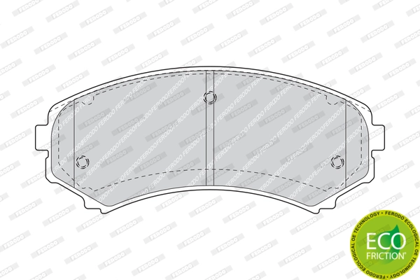 Brake Pad Set, disc brake PREMIER ECO FRICTION FDB1603