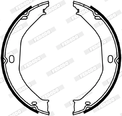 Brake Shoe Set, parking brake PREMIER FSB4057