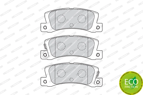 FERODO FDB4274 Brake Pad Set, disc brake