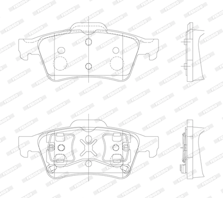 Brake Pad Set, disc brake PREMIER ECO FRICTION FDB1540