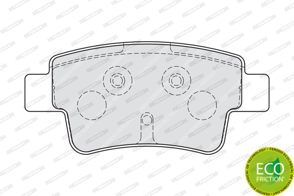 Brake Pad Set, disc brake PREMIER ECO FRICTION FDB1858