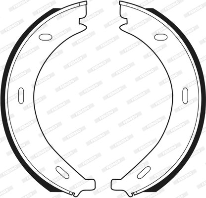 Brake Shoe Set, parking brake PREMIER FSB536
