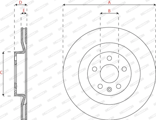 Brake Disc PREMIER DDF2732C