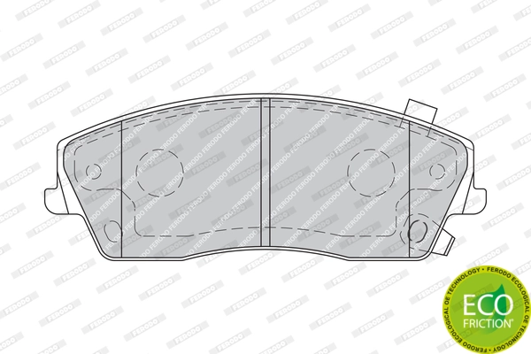 Brake Pad Set, disc brake PREMIER ECO FRICTION FDB1954