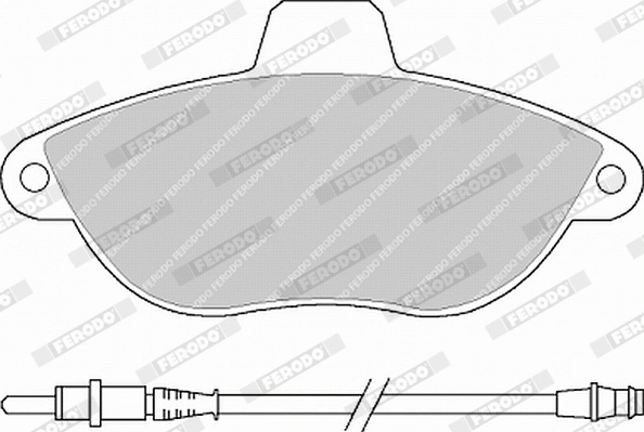 Brake Pad Set, disc brake PREMIER ECO FRICTION FVR1002