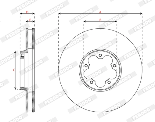 Brake Disc PREMIER DDF3095C