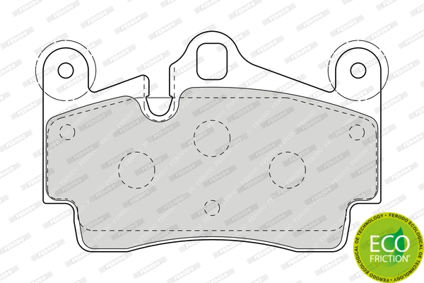 Brake Pad Set, disc brake PREMIER ECO FRICTION FDB1627