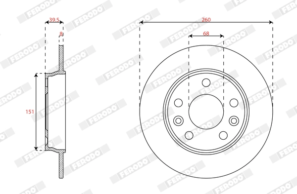 Brake Disc PREMIER DDF3046C