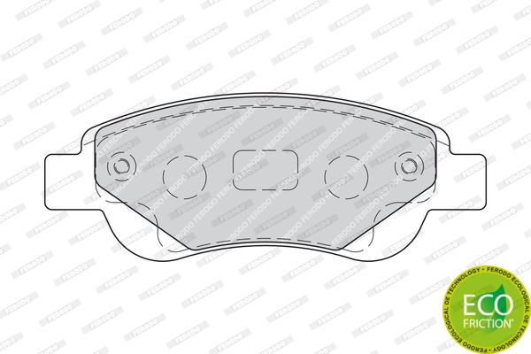 Brake Pad Set, disc brake PREMIER ECO FRICTION FDB1790