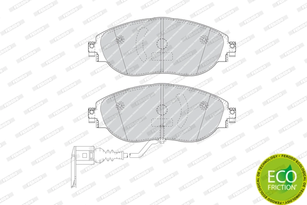 Brake Pad Set, disc brake PREMIER ECO FRICTION FDB4425