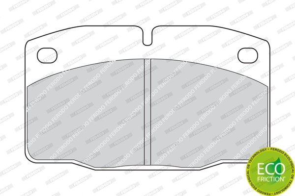 Brake Pad Set, disc brake PREMIER ECO FRICTION FDB173