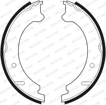 Brake Shoe Set, parking brake PREMIER FSB522