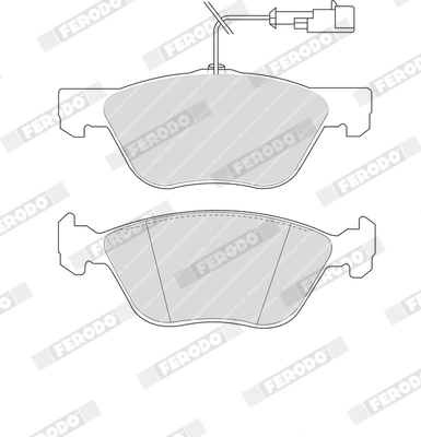 Brake Pad Set, disc brake PREMIER ECO FRICTION FDB1052