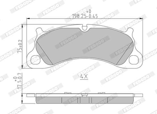 Brake Pad Set, disc brake PREMIER ECO FRICTION FDB4664