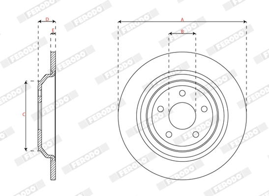 Brake Disc PREMIER DDF2977C