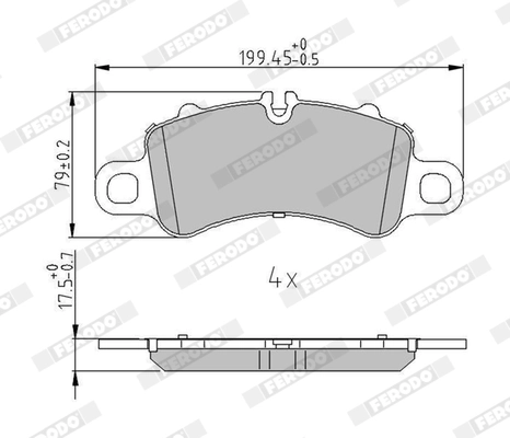 Brake Pad Set, disc brake PREMIER ECO FRICTION FDB5280