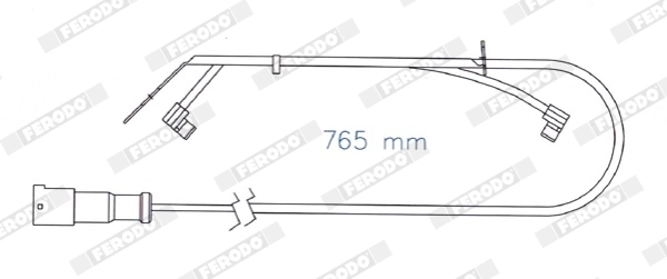 FERODO FAI174 Warning Contact, brake pad wear