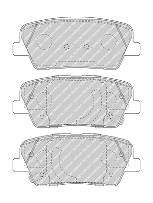 Brake Pad Set, disc brake FUSE+ Technology FDB5048