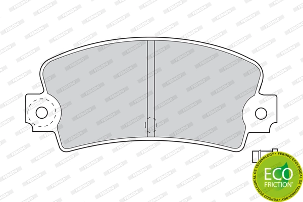 Brake Pad Set, disc brake PREMIER ECO FRICTION FDB114