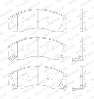 Brake Pad Set, disc brake PREMIER ECO FRICTION FDB765