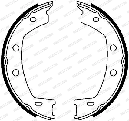 Brake Shoe Set, parking brake PREMIER FSB4032