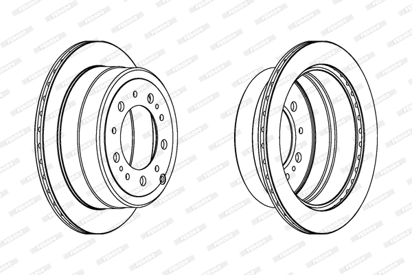Brake Disc PREMIER DDF1597C-1