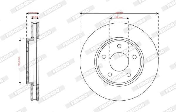 Brake Disc PREMIER DDF2908C